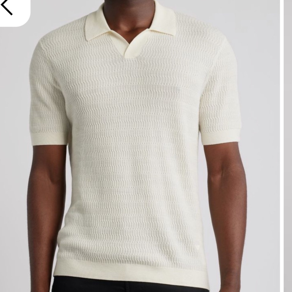 Men's White Short Sleeve Shirt